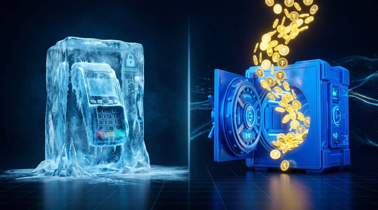 PayPal frozen merchant account vs Chain2Pay open USDC settlement: side-by-side comparison